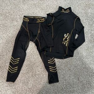 EOS youth hockey neck guard top and under pants